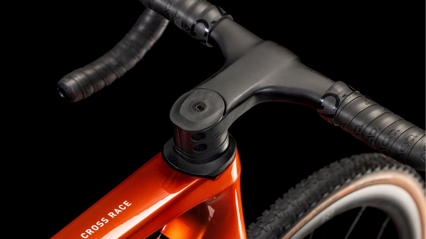 CUBE CROSS RACE C:62 SLX CYCLOCROSS BIKE 2025 ELECTRICORANGE' N 'WHITE
