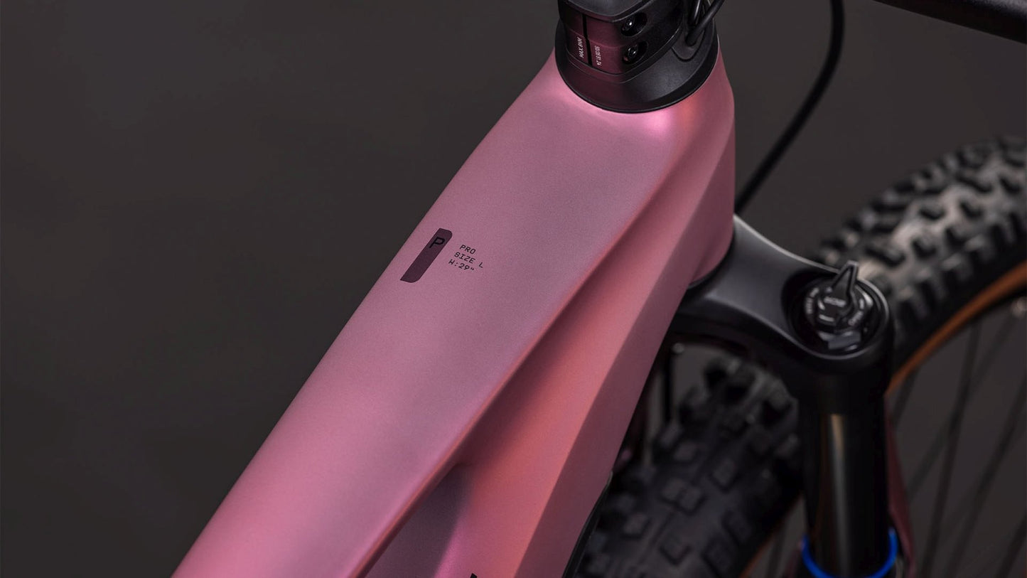 CUBE STEREO HYBRID ONE44 PRO 800 eMTB BIKE 2026 SHIFTBLUSH' N 'RAISIN