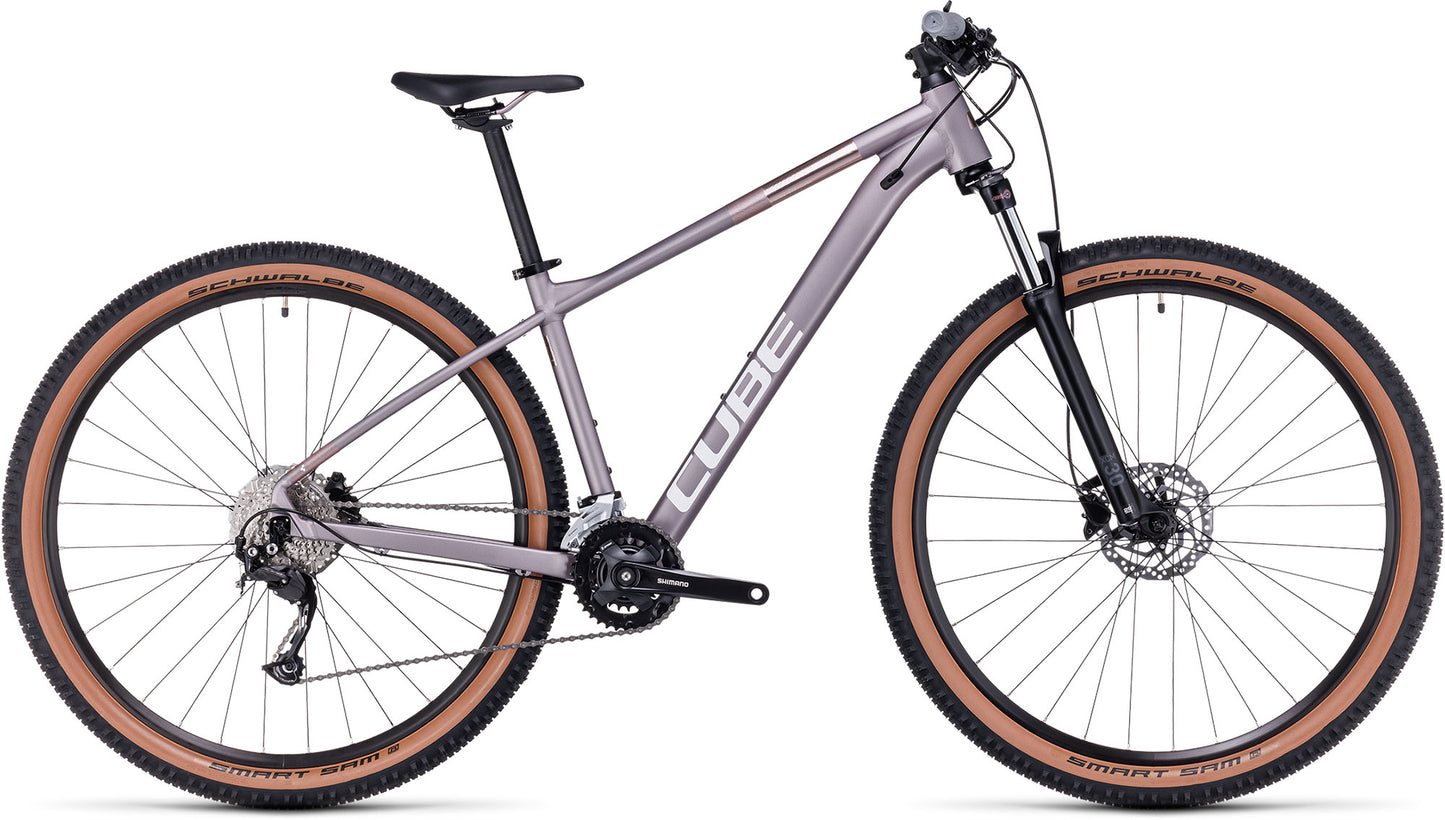 CUBE ACCESS WS PRO WOMEN'S HARDTAIL MTB BIKE 2023 - SIENNA 'N' BLUSH