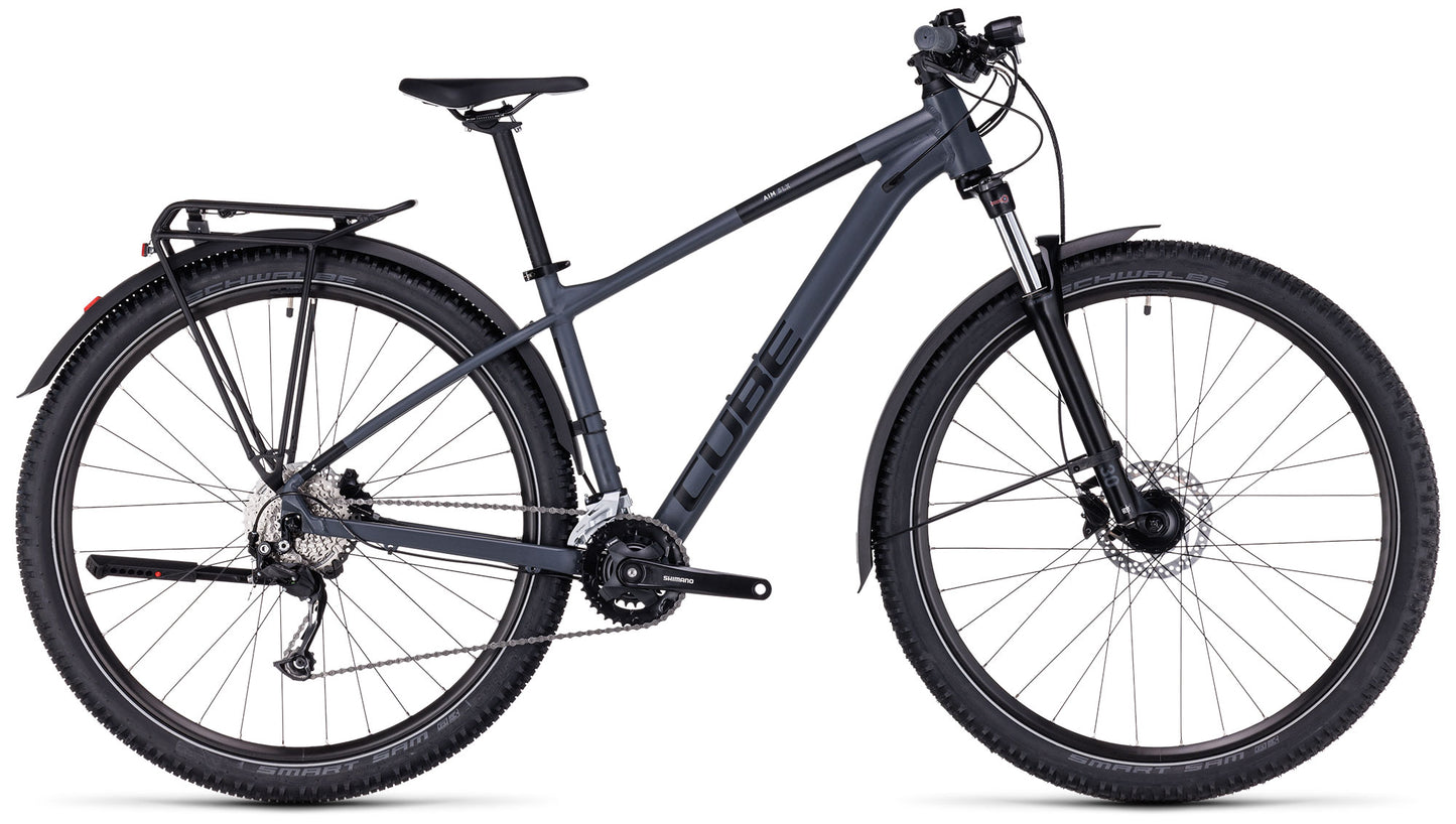 CUBE AIM SLX ALLROAD HARDTAIL MTB BIKE 2023 - GREY´N´BLACK