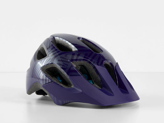 BONTRAGER TYRO YOUTH HELMET PURPLE ABYSS/AZURE