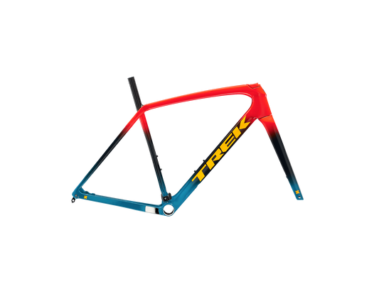 TREK BOONE DISC CROSS BIKE FRAMESET 2024 RADIOACTIVE RED TO NAVY TEAL FADE