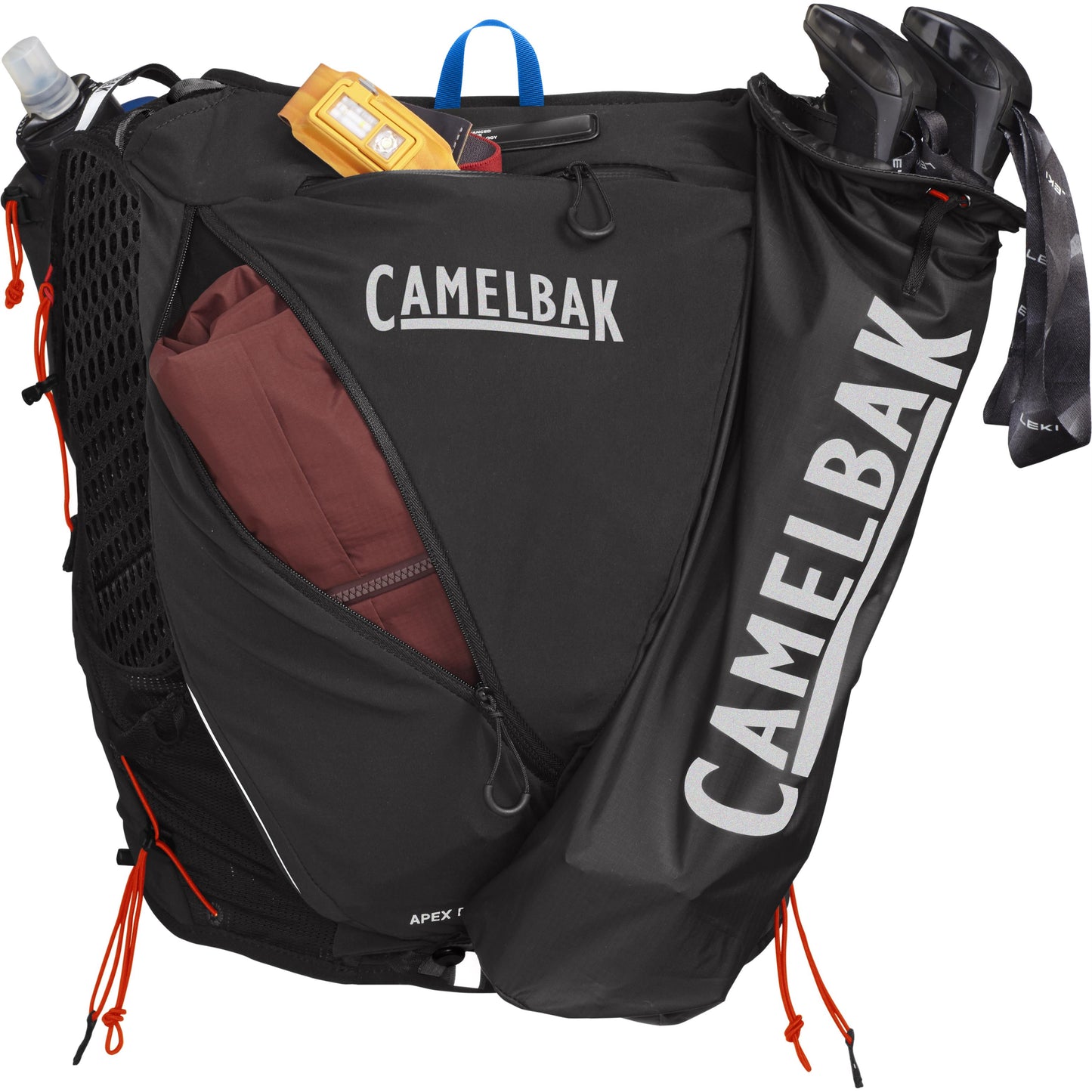 CAMELBAK APEX PRO RUN VEST 12L WITH TWO 17oz QUICK STOW FLASKS