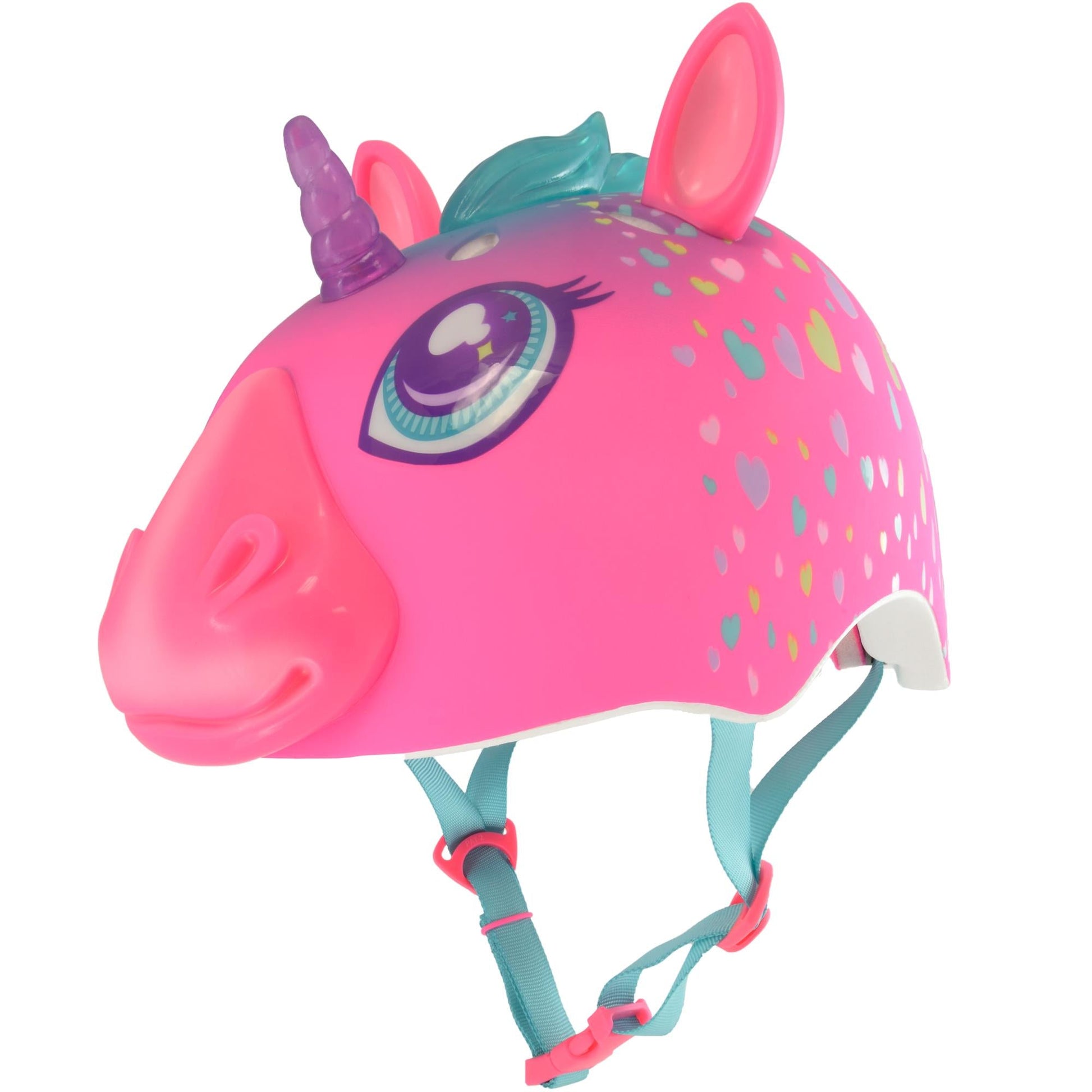 C-PREME RASKULLZ USB RECHARGEABLE LED FS CHILD HELMET UNISIZE 50-54cm SUPER RAINBOW CORN RAINBOW CORN