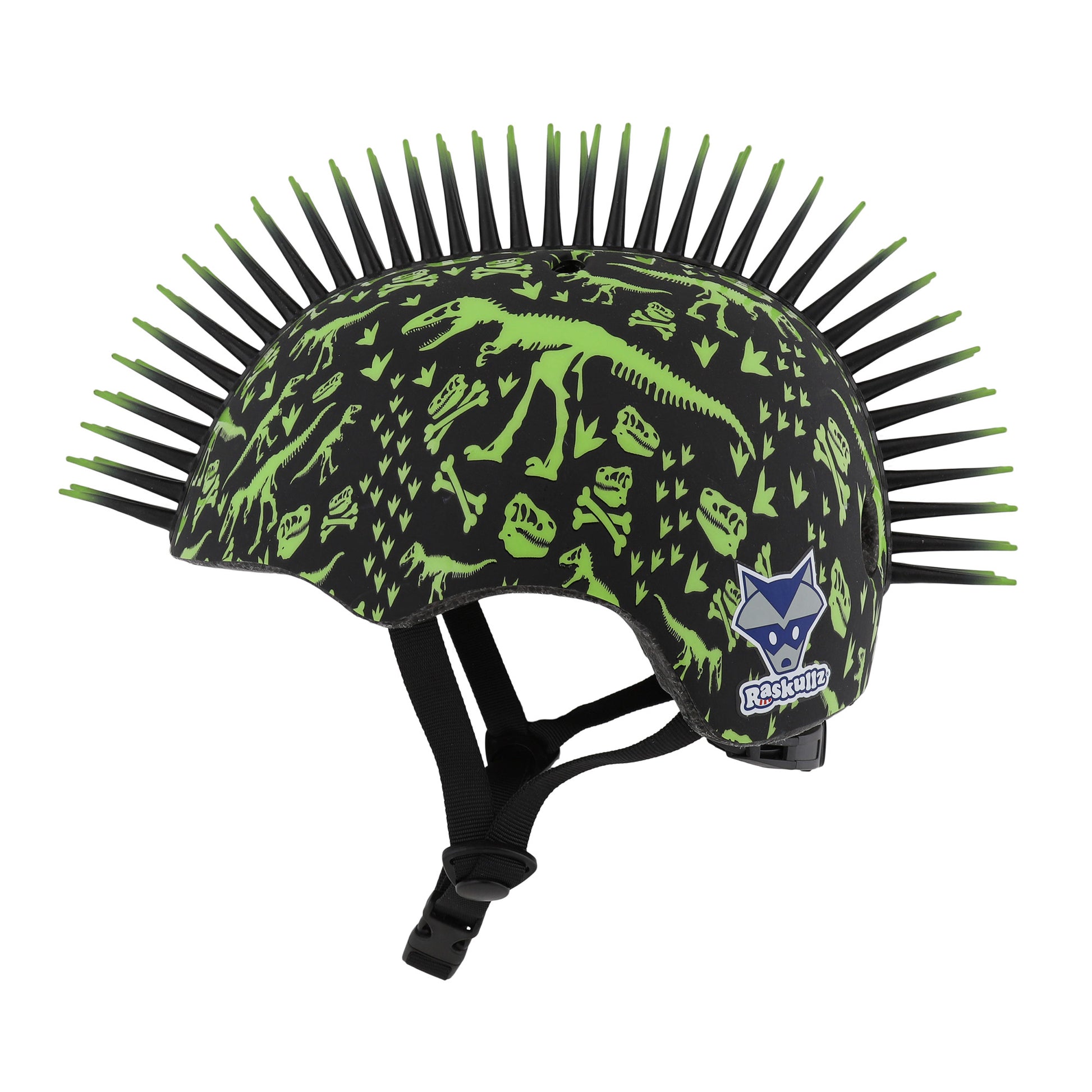 C-PREME RASKULLZ CHILD HELMET UNISIZE 50-54cm T-REX BONEZ MOHAWK