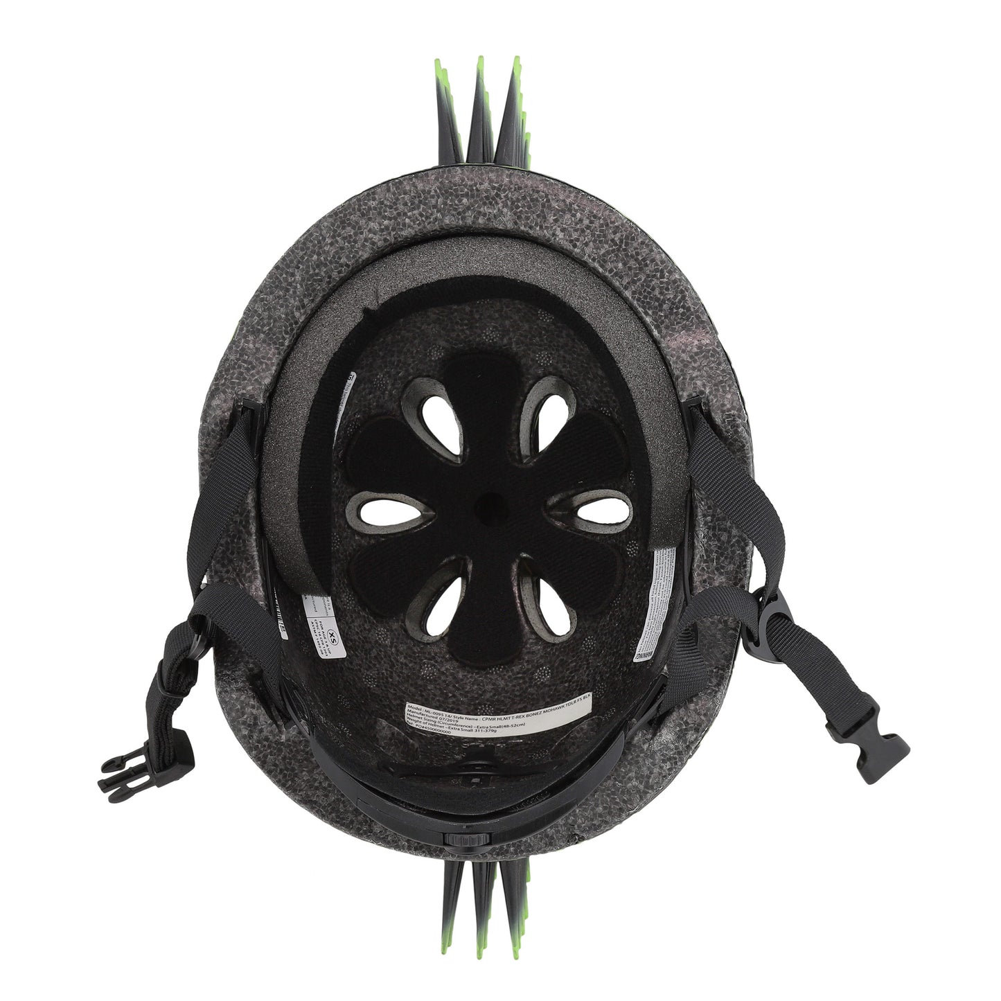 C-PREME RASKULLZ CHILD HELMET UNISIZE 50-54cm T-REX BONEZ MOHAWK