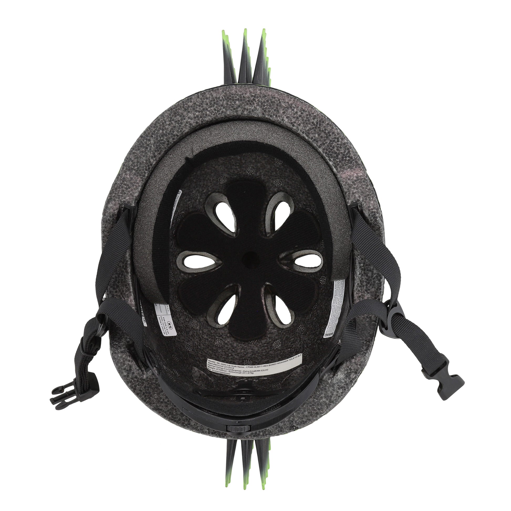 C-PREME RASKULLZ CHILD HELMET UNISIZE 50-54cm T-REX BONEZ MOHAWK