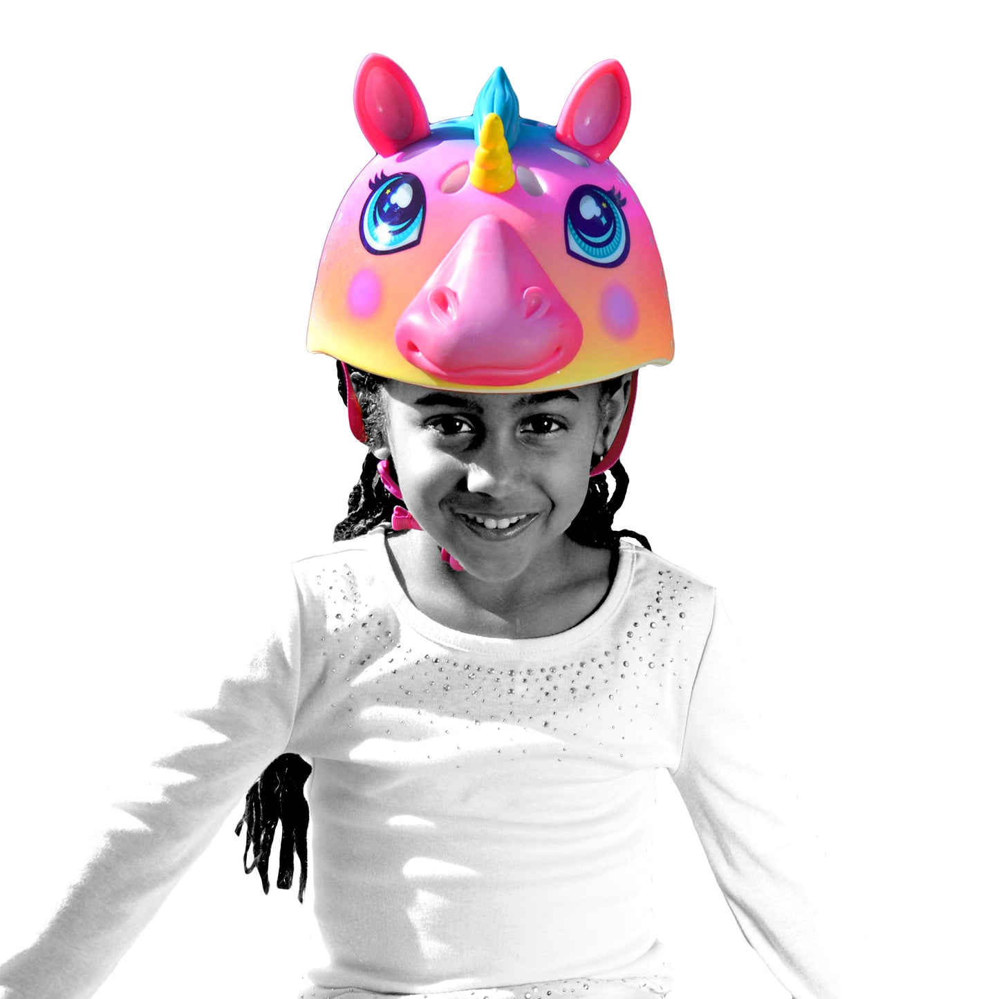 C-PREME RASKULLZ FS CHILD HELMET UNISIZE 50-54cm  SUPER RAINBOW CORN