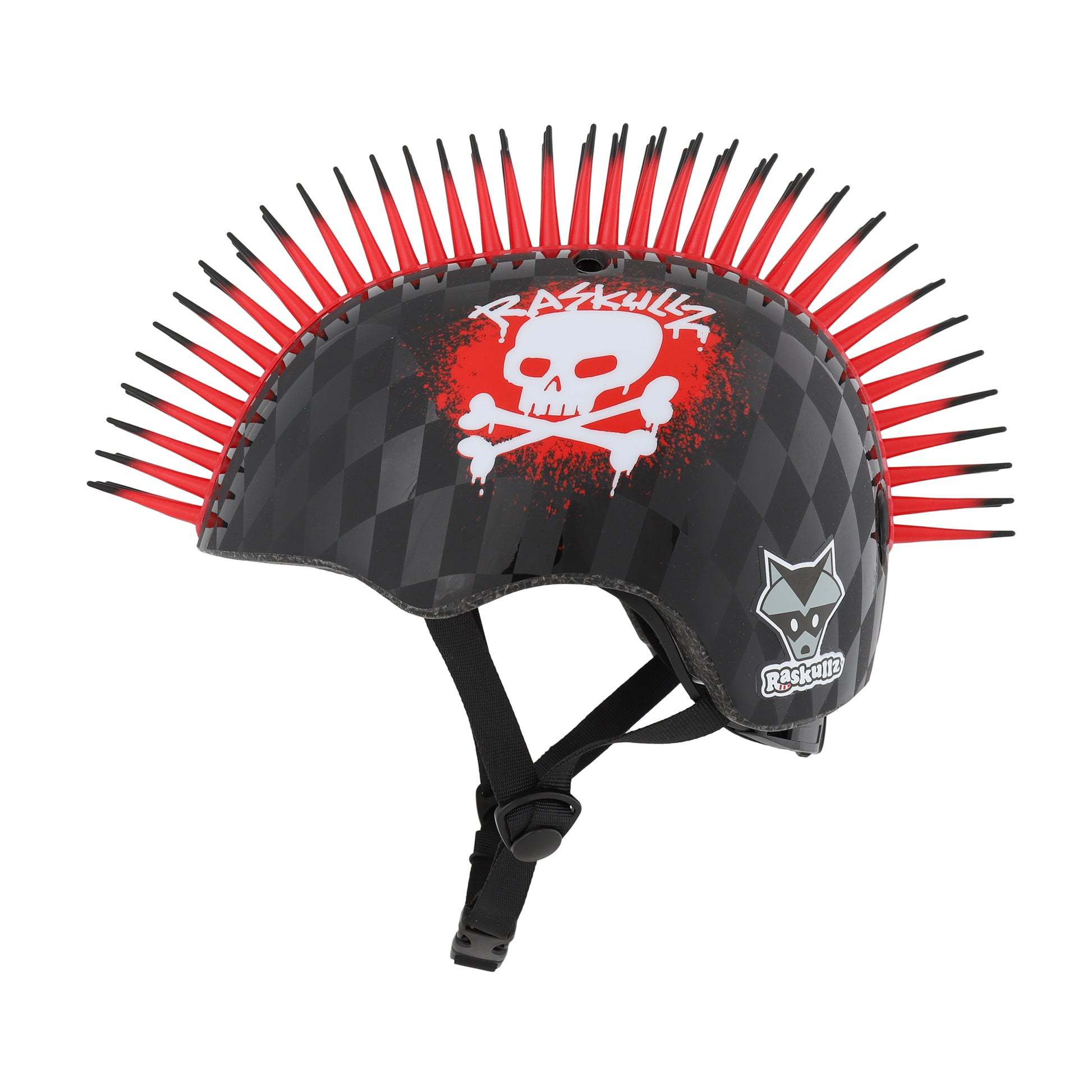 C-PREME RASKULLZ FS CHILD HELMET UNISIZE 50-54cm SKULL HAWK RED