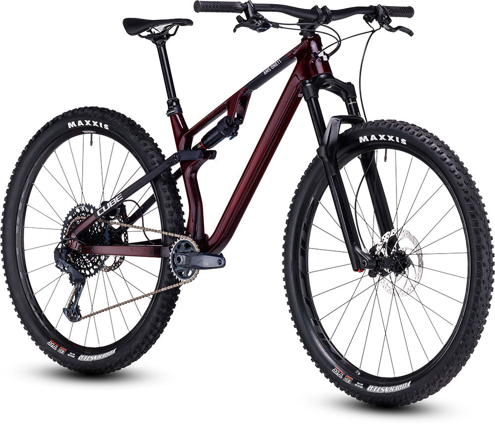 CUBE AMS ONE11 C:68X PRO 29 FS MTB BIKE - LIQUIDRED 'N' CARBON