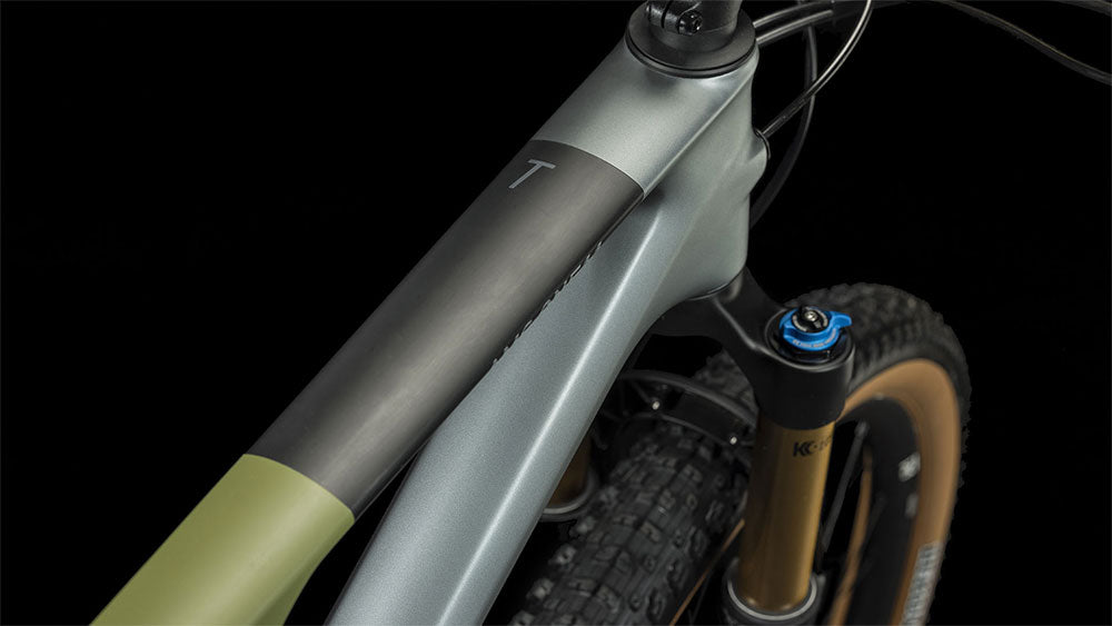 CUBE AMS ONE11 C:68X TM 29 FS MTB BIKE 2023 FLASHGREY 'N' OLIVE