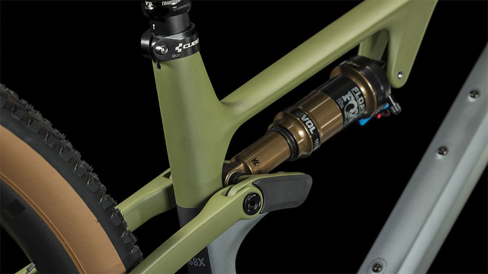 CUBE AMS ONE11 C:68X TM 29 FS MTB BIKE 2023 FLASHGREY 'N' OLIVE
