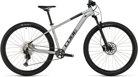 CUBE ATTENTION SLX HARDTAIL MTB BIKE 2023 - SILVERGREY´N´LIME