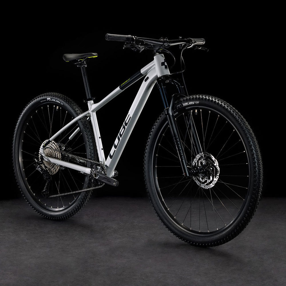 CUBE ATTENTION SLX HARDTAIL MTB BIKE 2023 - SILVERGREY´N´LIME