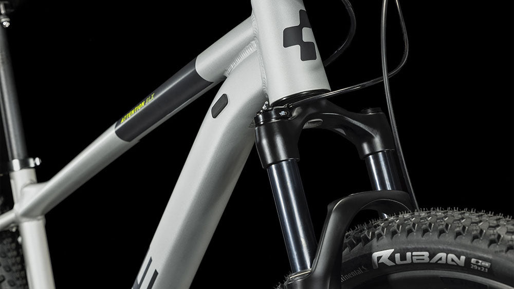 CUBE ATTENTION SLX HARDTAIL MTB BIKE 2023 - SILVERGREY´N´LIME