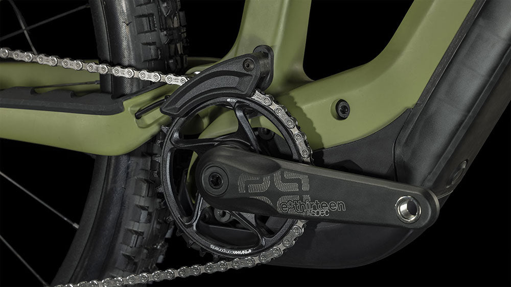 CUBE STEREO HYBRID ONE55 C:68X TM 750 29 e-MTB BIKE 2024 OLIVE 'N' CHROME