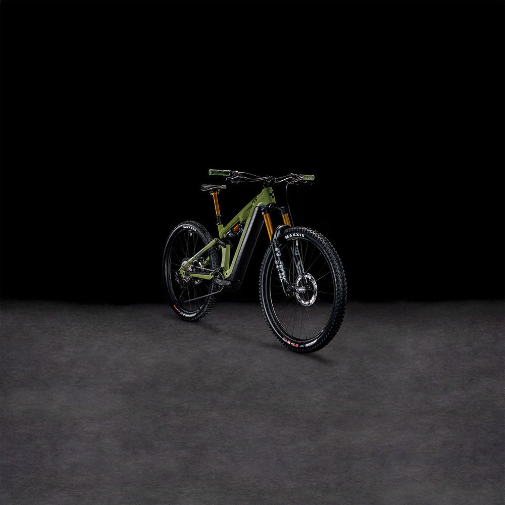 CUBE STEREO HYBRID ONE55 C:68X TM 750 29 e-MTB BIKE 2024 OLIVE 'N' CHROME