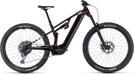 CUBE STEREO HYBRID ONE55 C:68X SLX 750 29 e-MTB BIKE 2024 LIQUIDRED 'N' CARBON