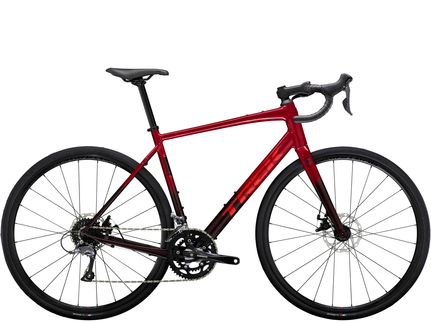 TREK DOMANE AL 2 GEN 4 ROAD BIKE 2024 - CRIMSON TO DARK CARMINE FADE