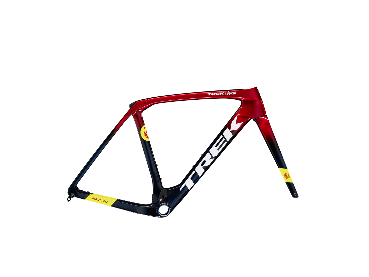 TREK DOMANE RSL GEN 4 FRAME SET 2023 METALLIC RED SMOKE TO BLUE SMOKE FADE
