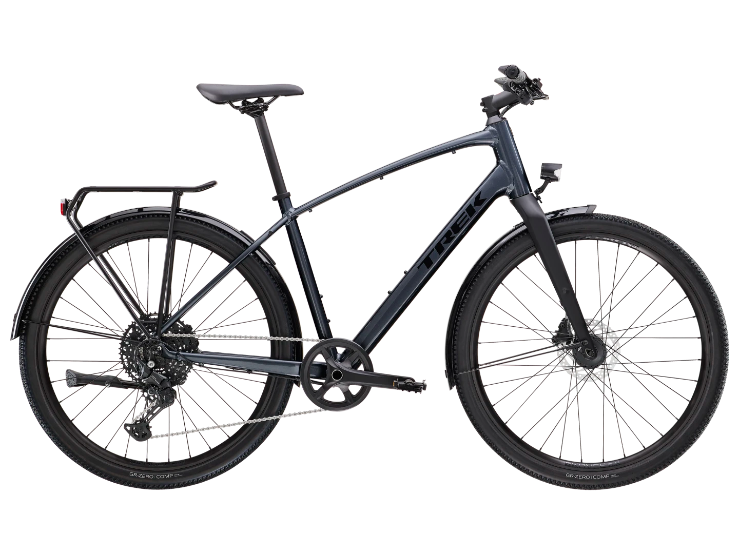 TREK DUAL SPORT 3 EQUIPPED HYBRID BIKE 2024 - GALACTIC GREY