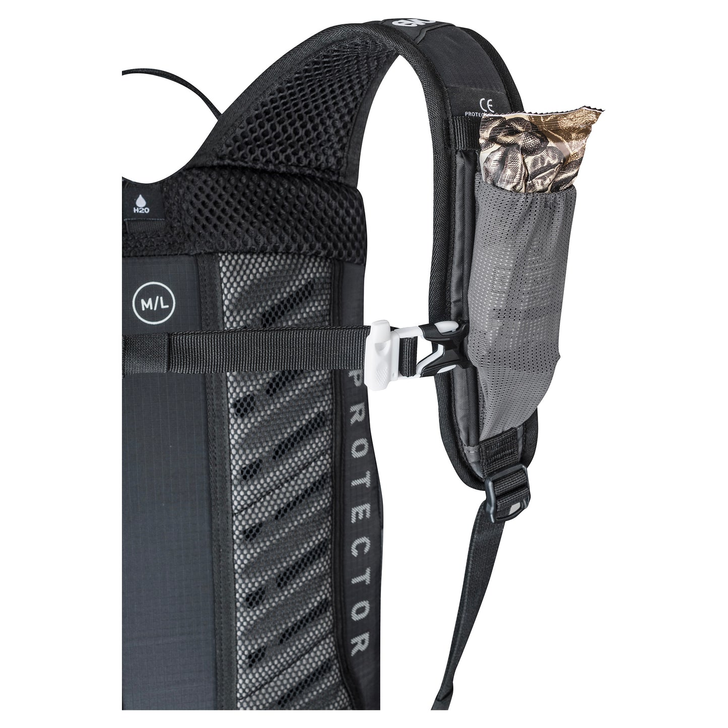 EVOC FR LITE RACE 10L PROTECTOR BACKPACK GREY/BLACK