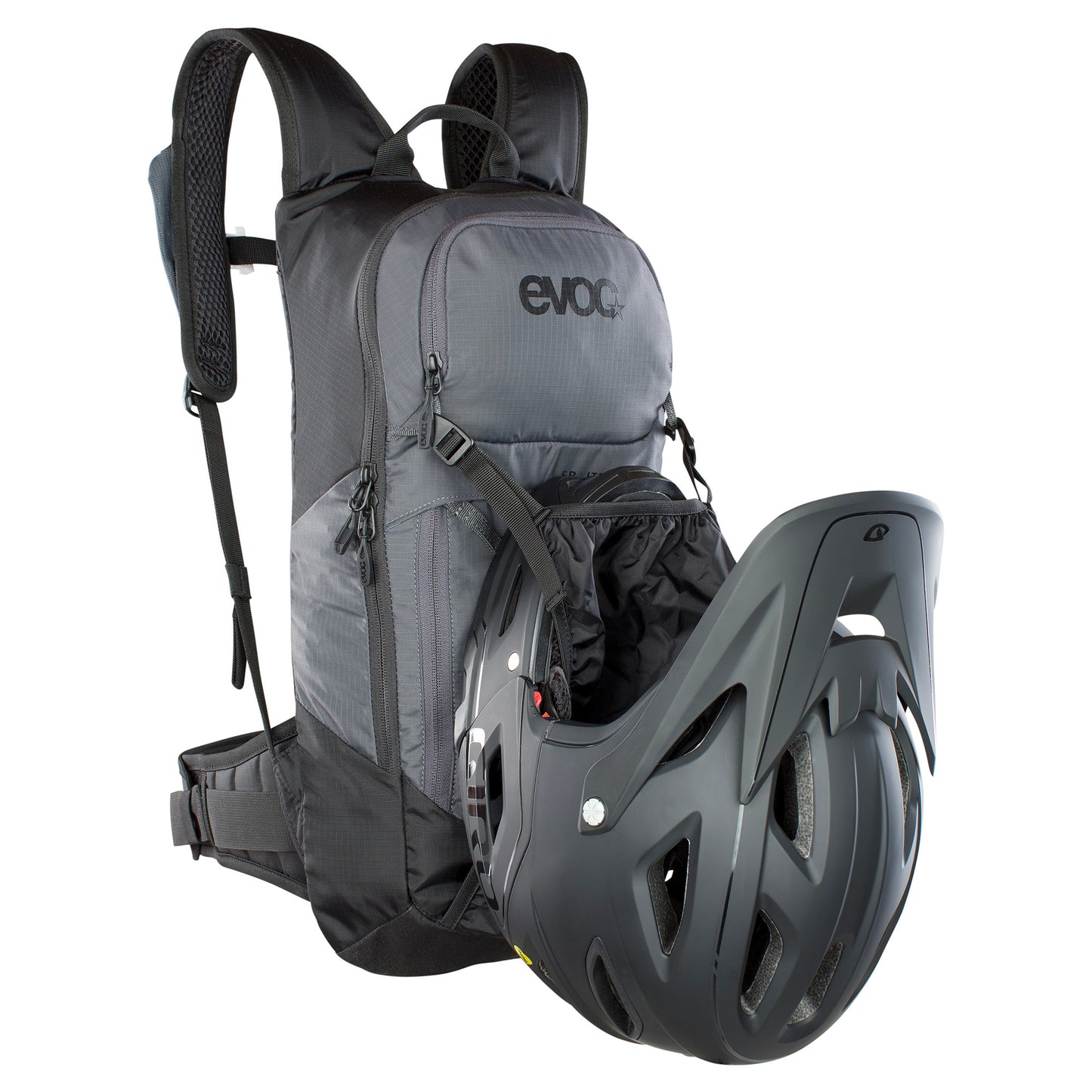 EVOC FR LITE RACE 10L PROTECTOR BACKPACK GREY/BLACK