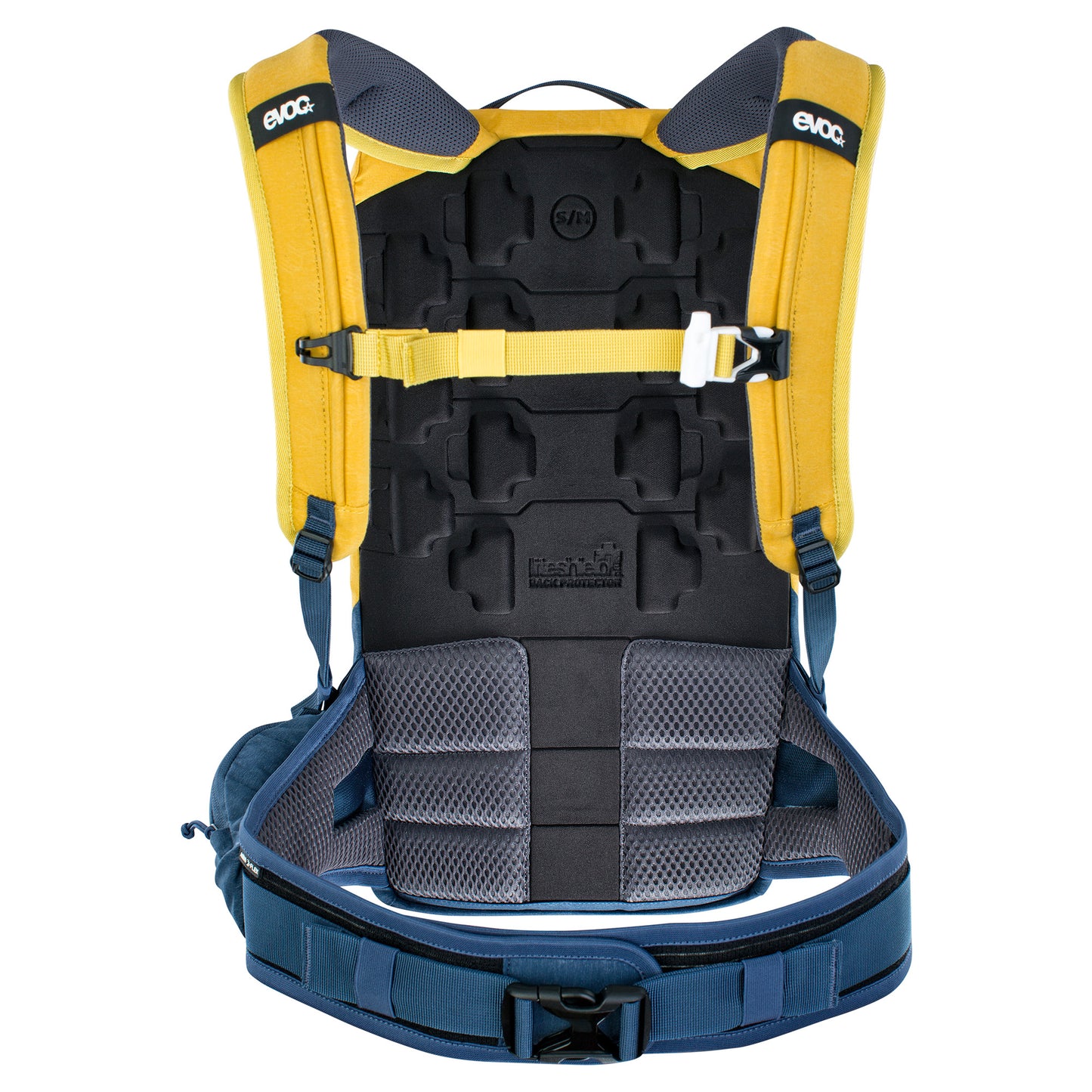 EVOC TRAIL PRO PROTECTOR BACKPACK 10L CURRY/DENIM