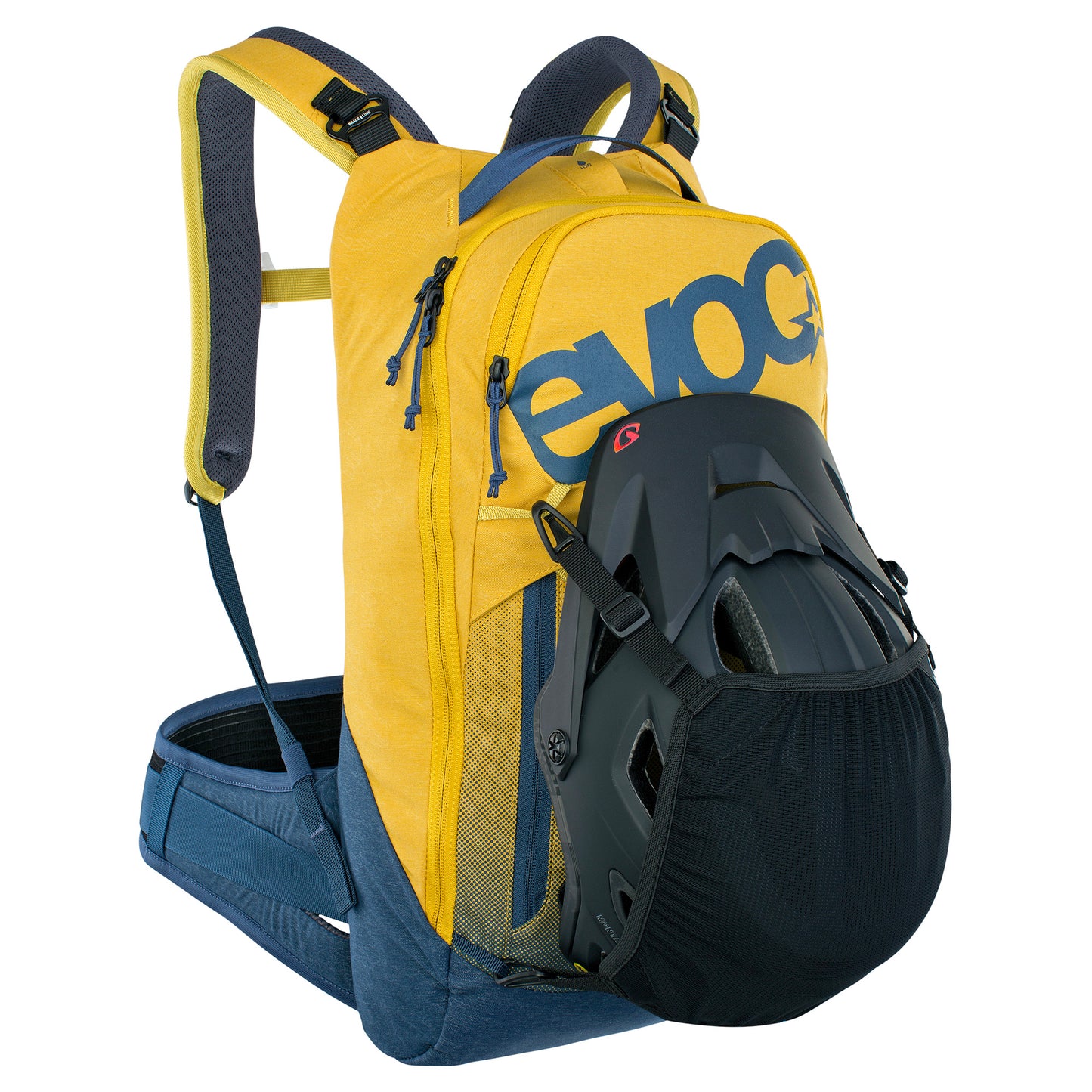 EVOC TRAIL PRO PROTECTOR BACKPACK 10L CURRY/DENIM