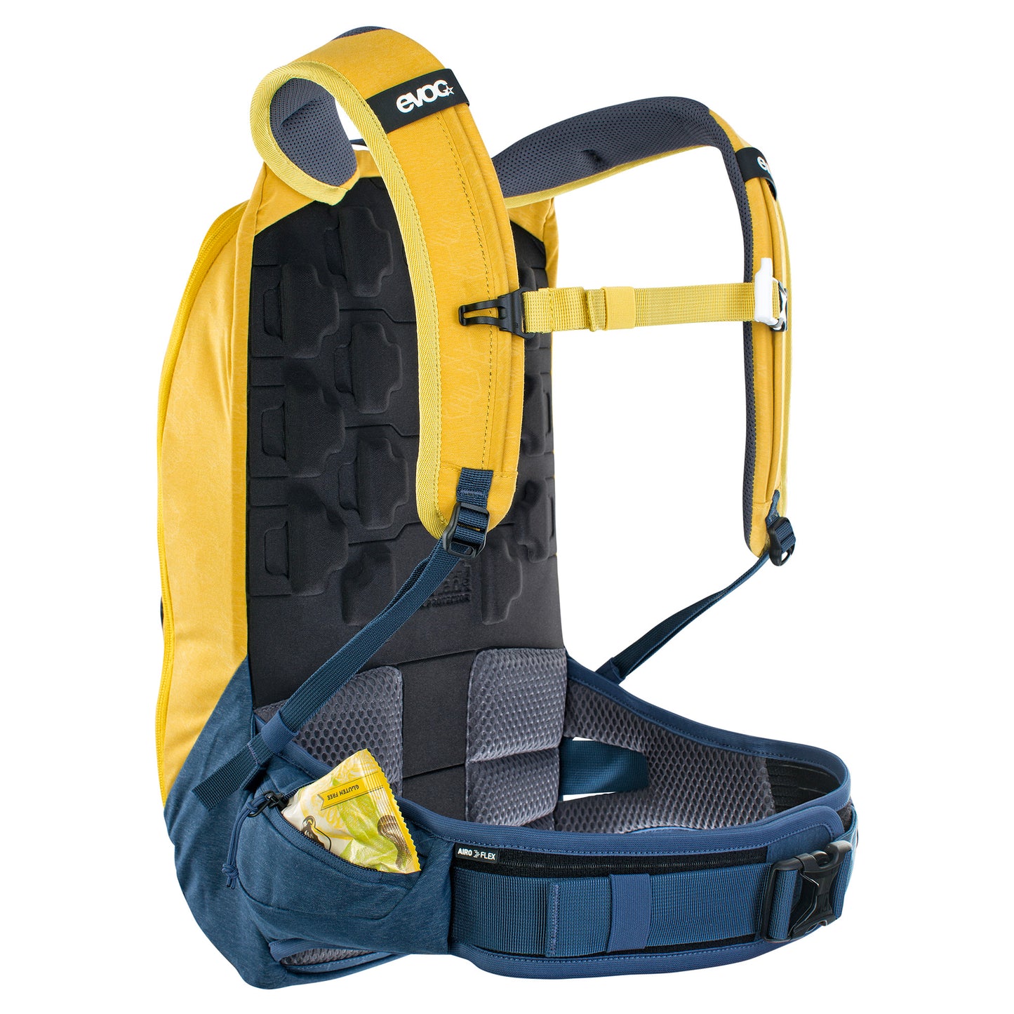 EVOC TRAIL PRO PROTECTOR BACKPACK 10L CURRY/DENIM