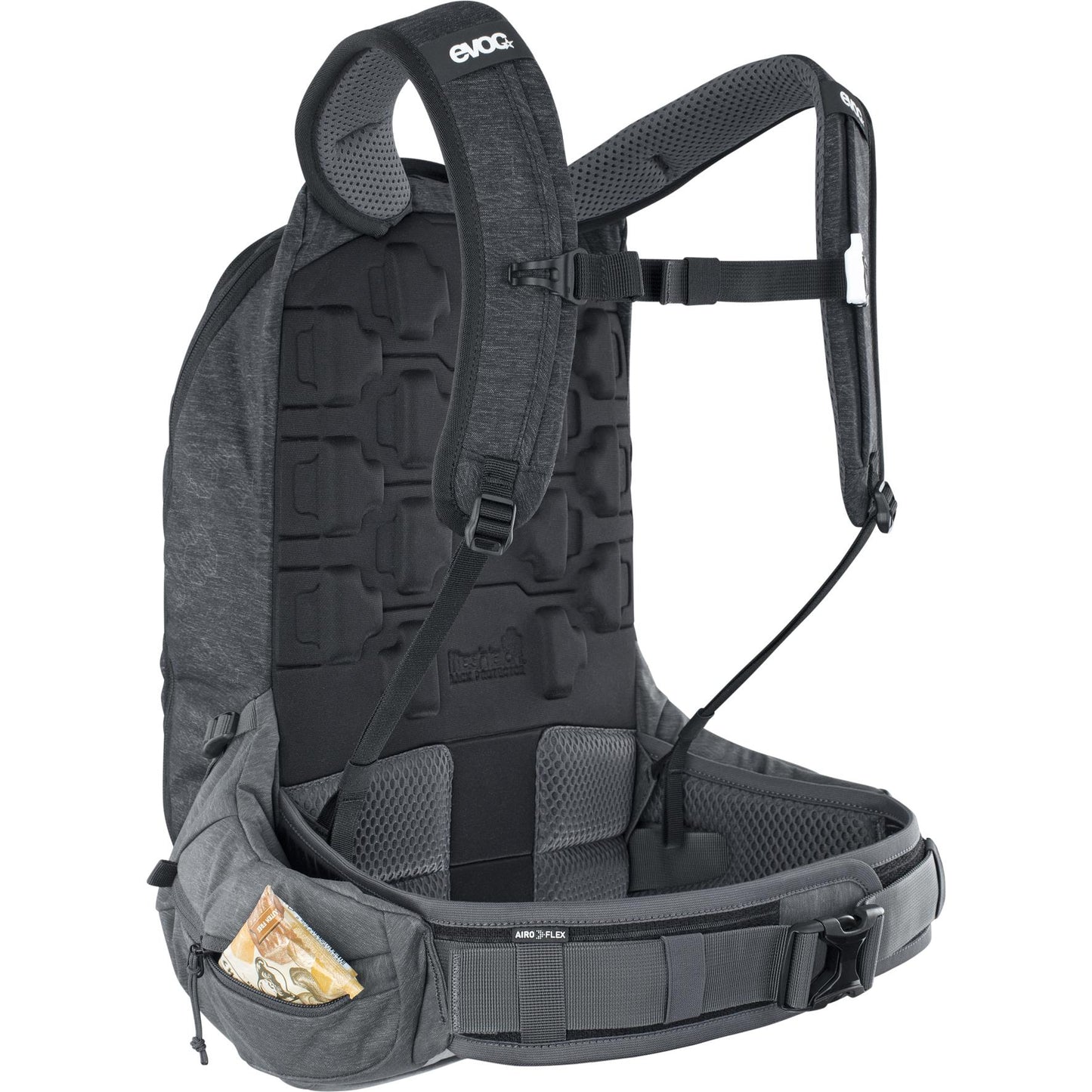 EVOC TRAIL PRO PROTECTOR BACKPACK 16L STONE/CARBON GREY