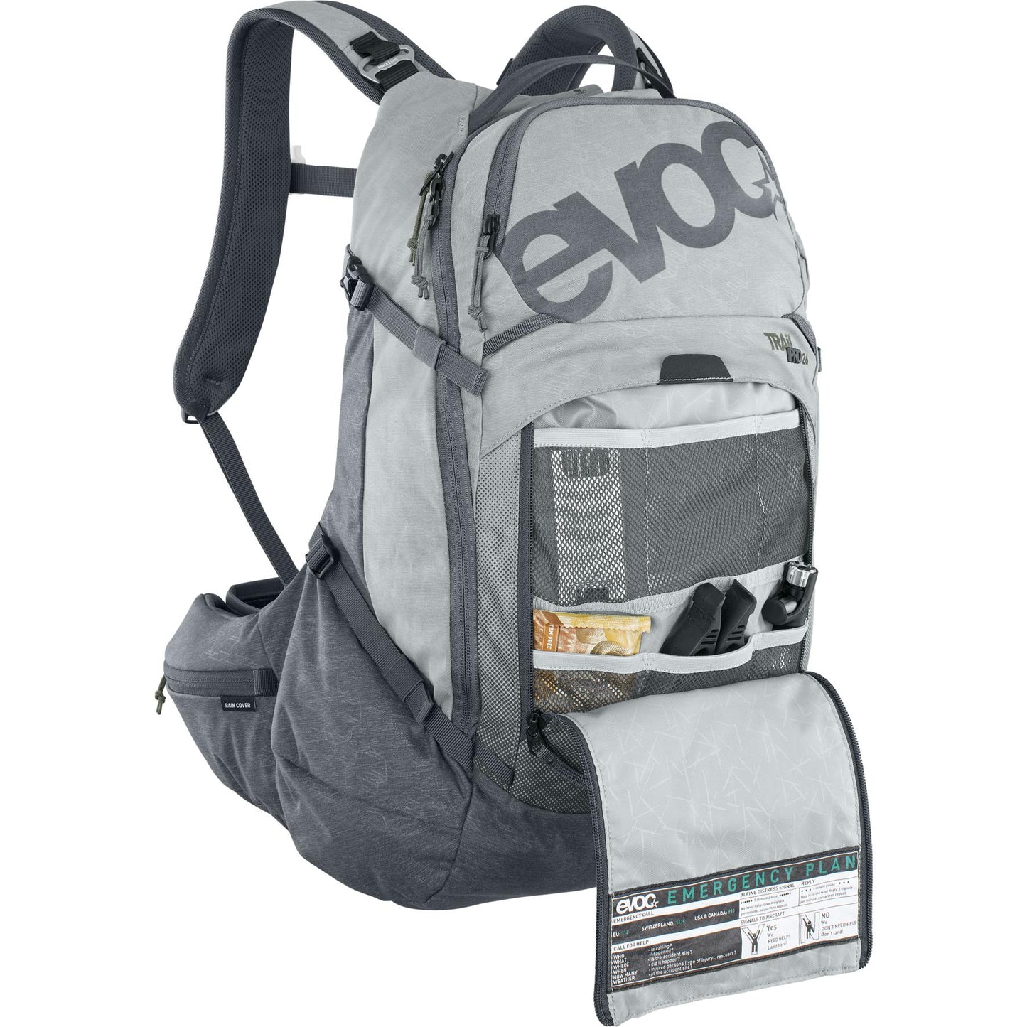 EVOC TRAIL PRO 26L PROTECTOR BACKPACK STONE/CARBON GREY