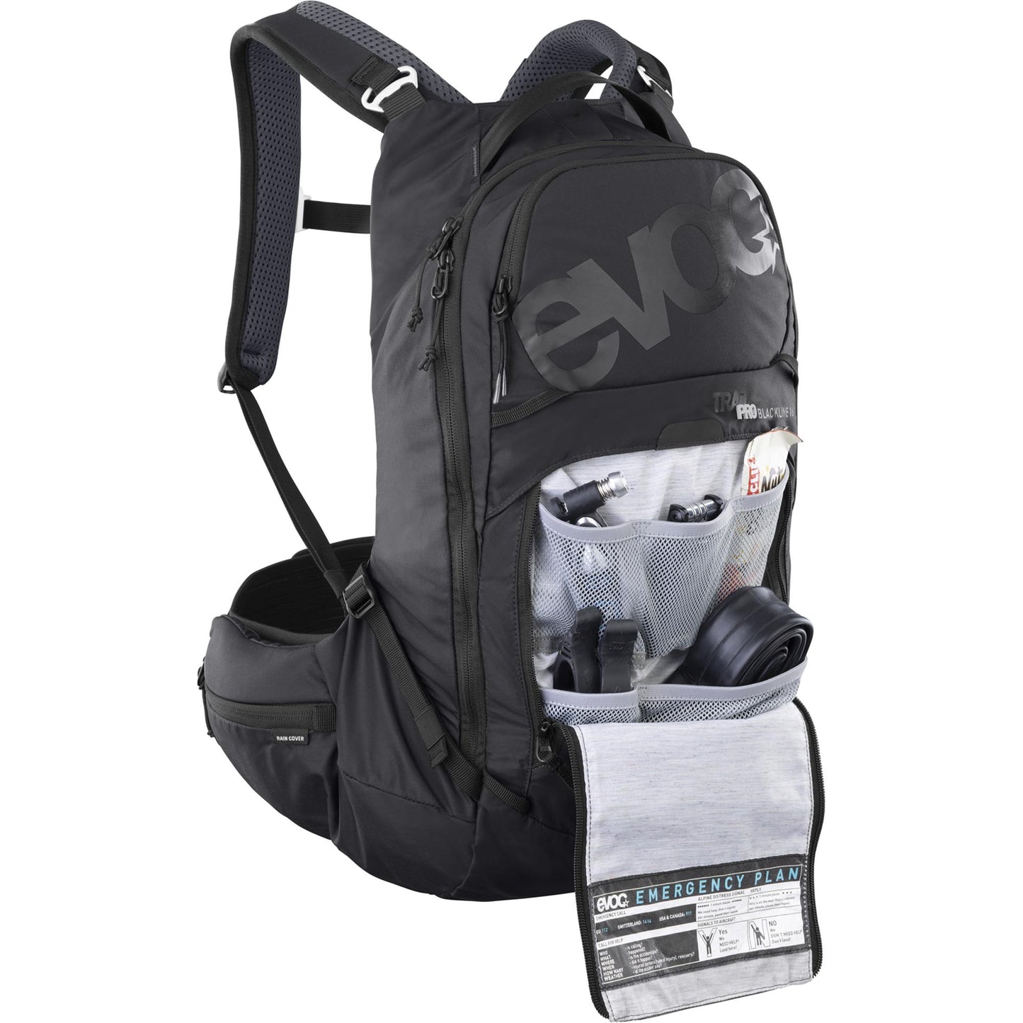 EVOC TRAIL PRO BLACKLINE PROTECTOR BACKPACK 16L
