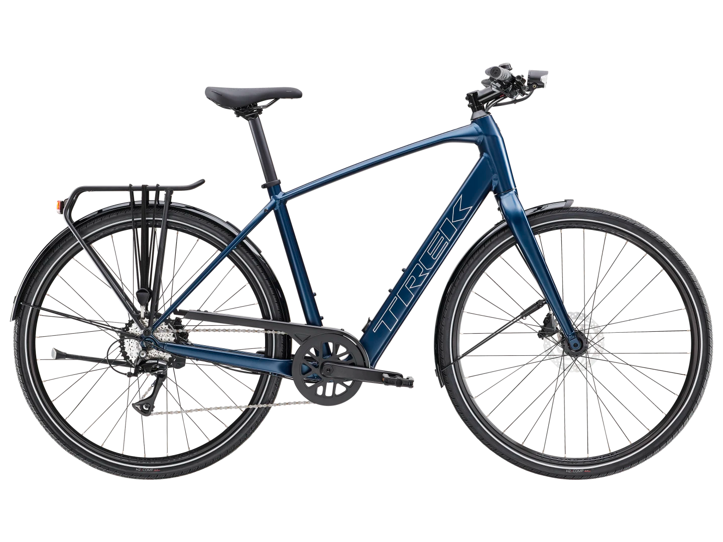 TREK FX 2 LT CITY eBIKE 2025 SATIN MULSANNE BLUE