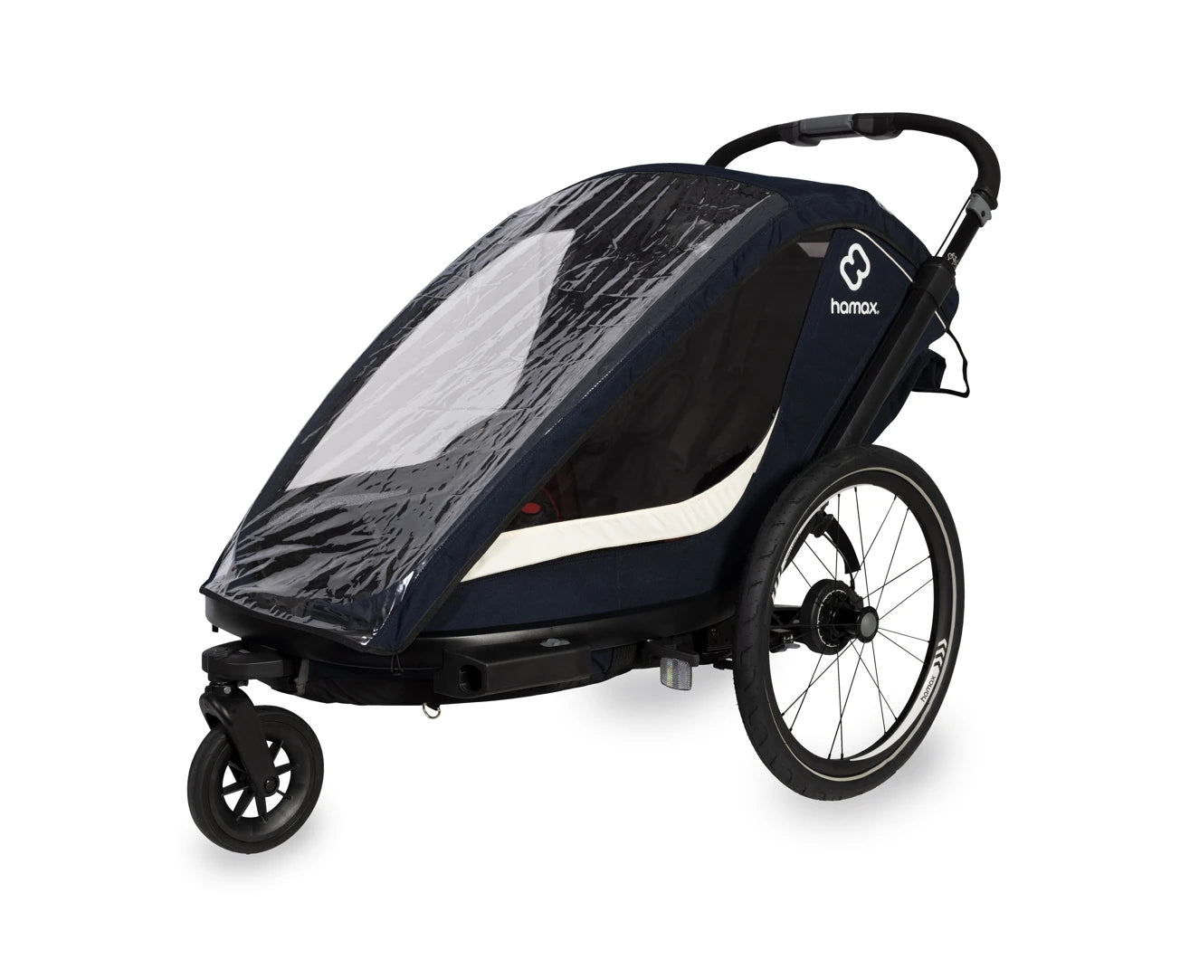 HAMAX BREEZE TWO SEATER CHILD BIKE TRAILER