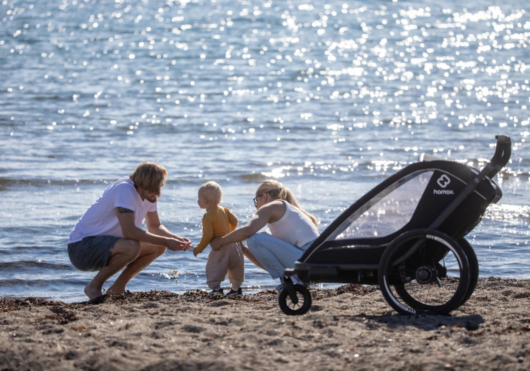 HAMAX BREEZE TWO SEATER CHILD BIKE TRAILER