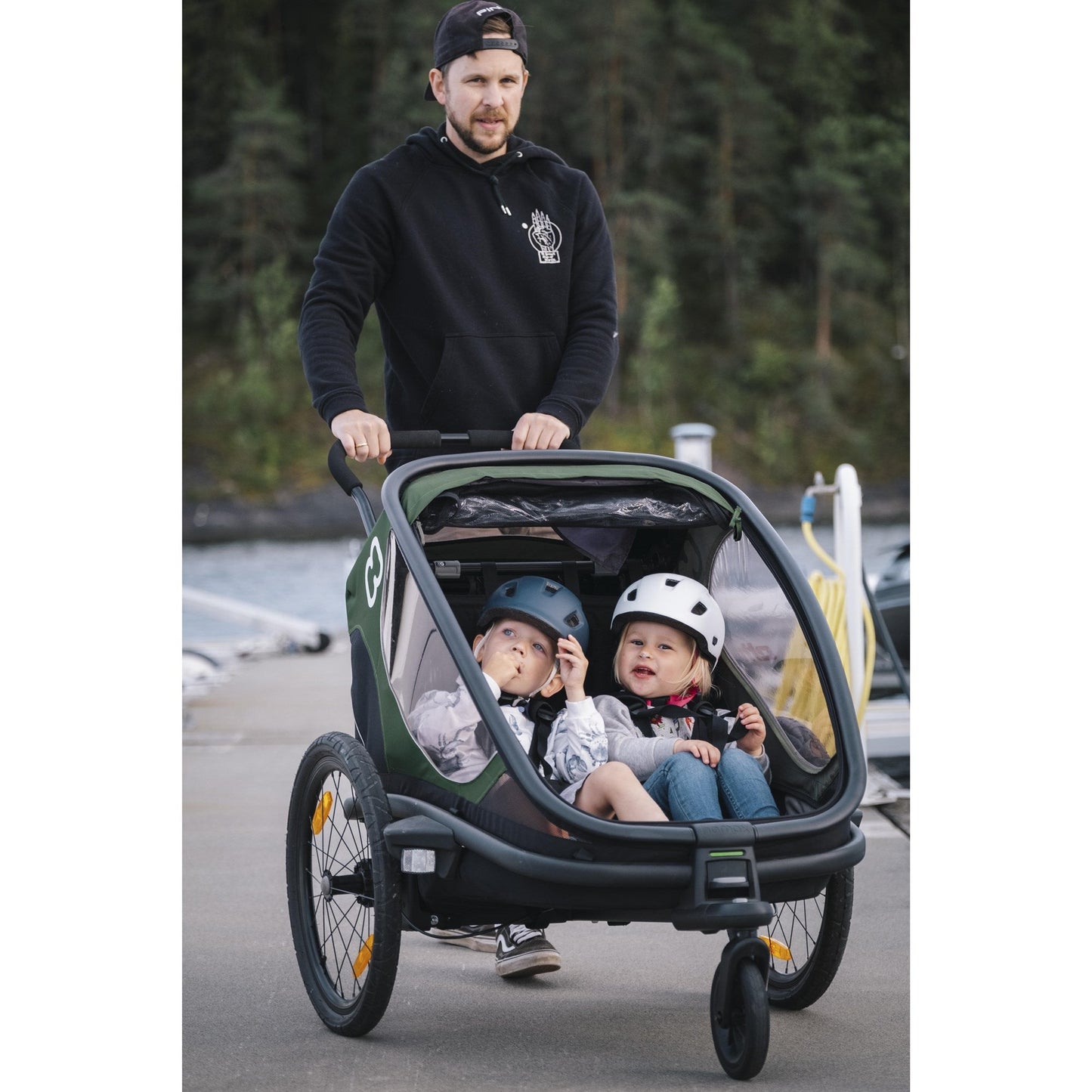 HAMAX OUTBACK TWIN CHILD BIKE TRAILER