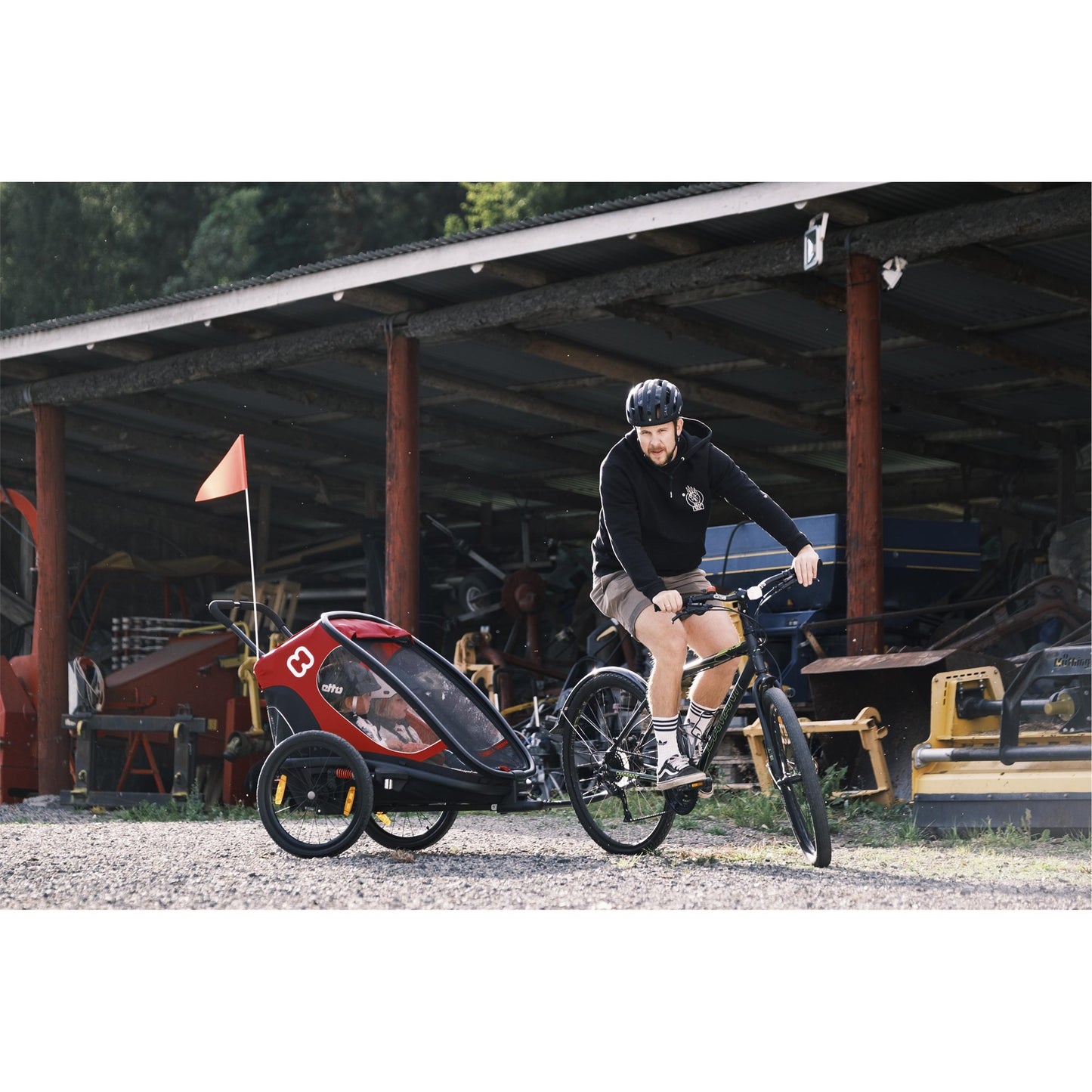 HAMAX OUTBACK TWIN CHILD BIKE TRAILER