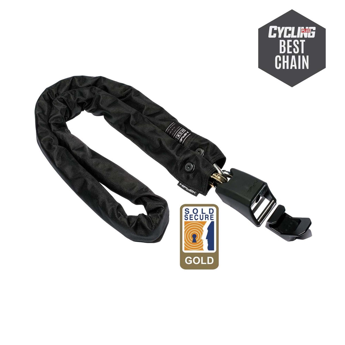 HIPLOK HOME GOLD CHAIN LOCK FOR SEVERAL BIKES 10mx150cm