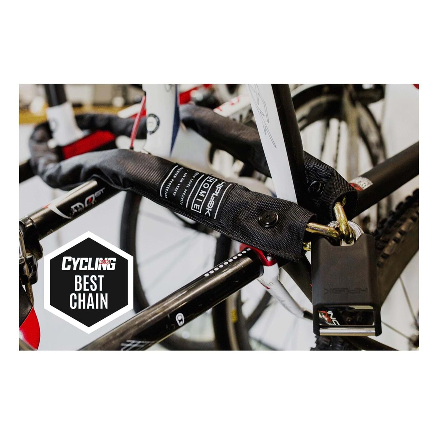 HIPLOK HOME GOLD CHAIN LOCK FOR SEVERAL BIKES 10mx150cm