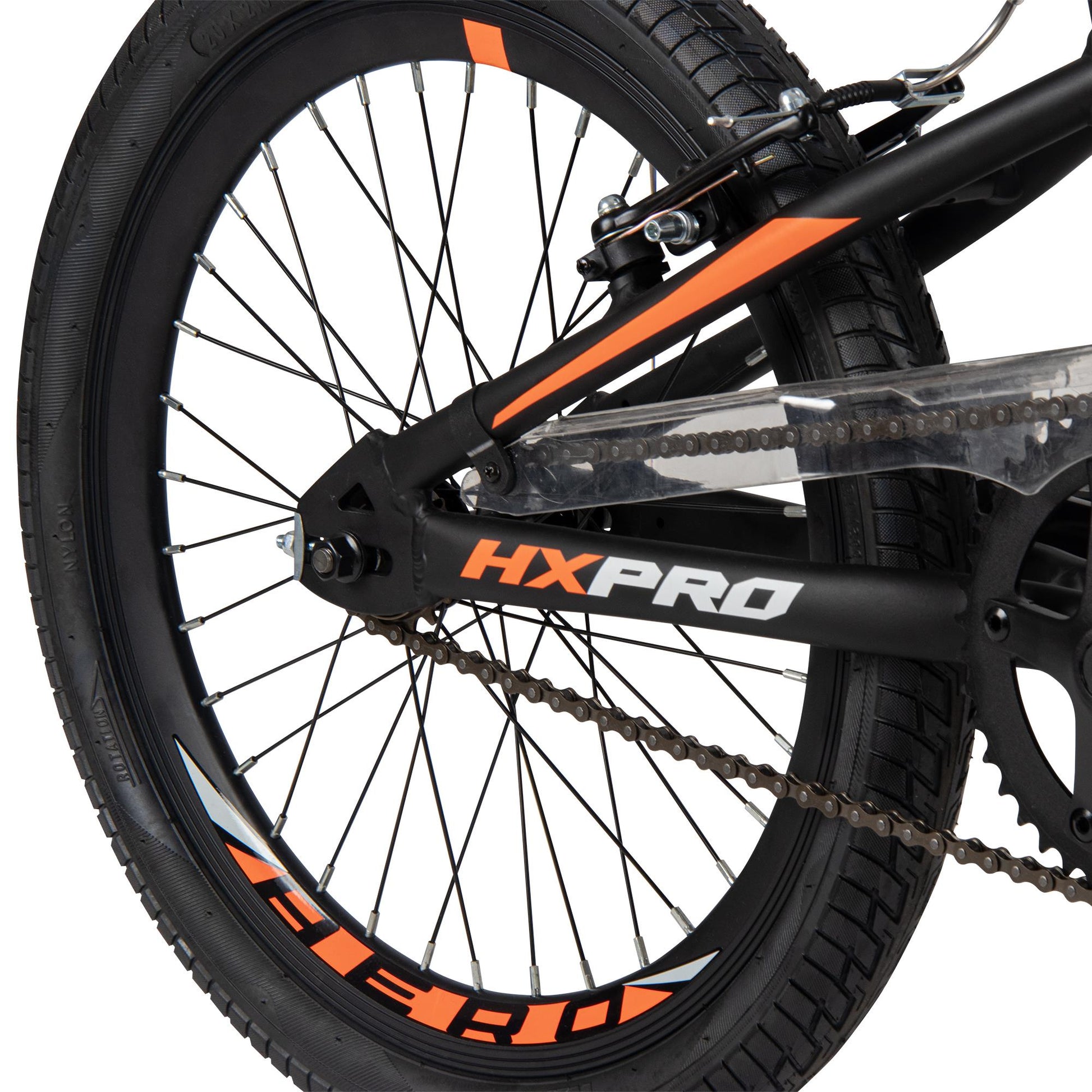 HUFFY HX PRO 20" ALUMINIUM BMX RACE BIKE BLACK & ORANGE
