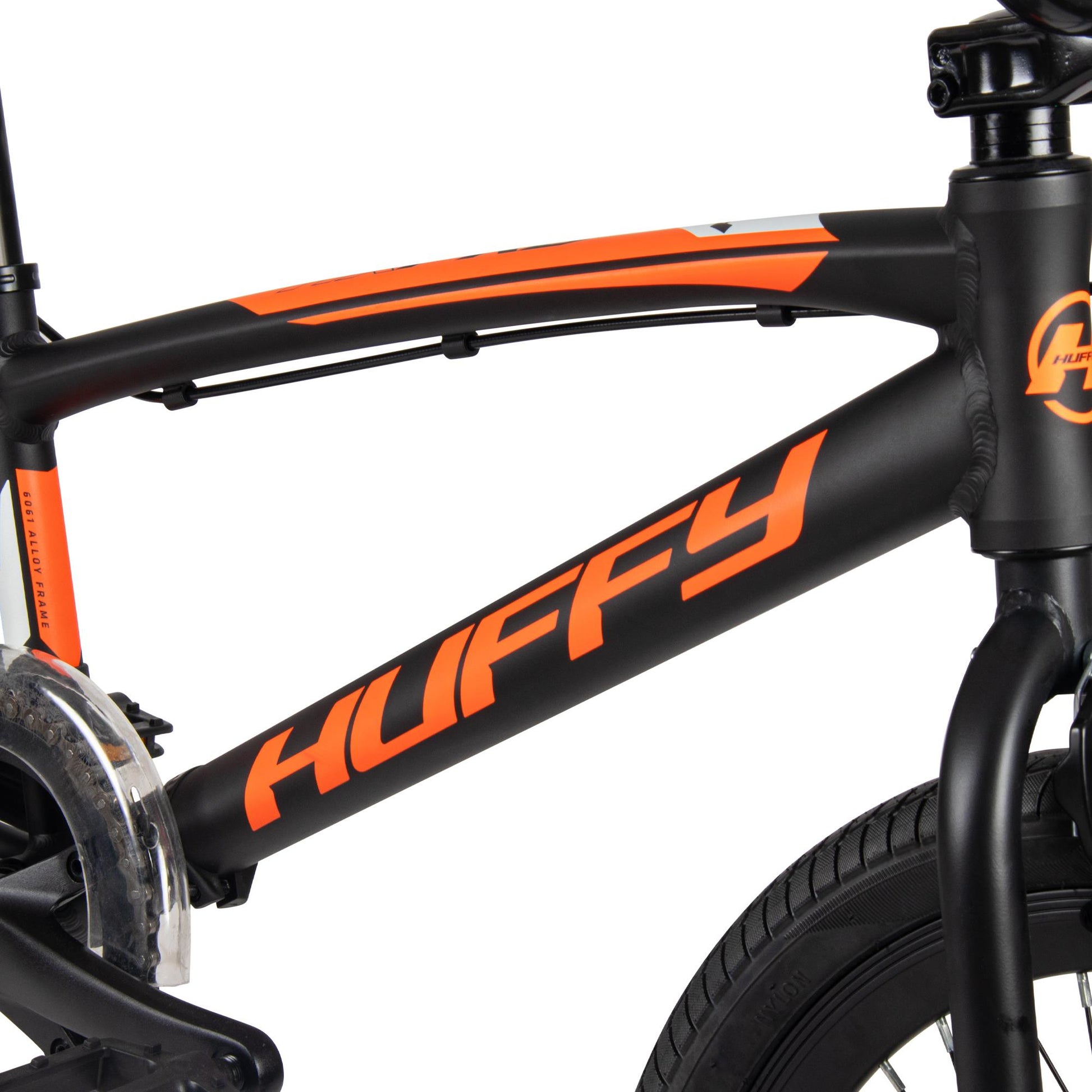 HUFFY HX PRO 20" ALUMINIUM BMX RACE BIKE BLACK & ORANGE