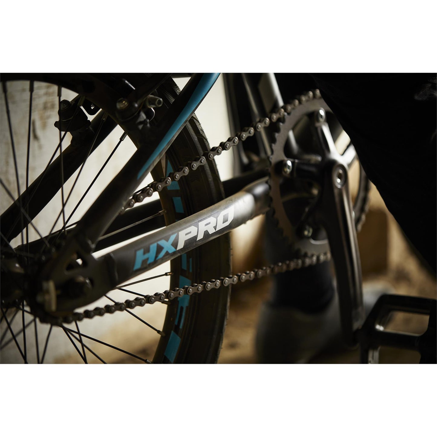 HUFFY HX PRO 20" ALUMINIUM BMX RACE BIKE BLACK & BLUE