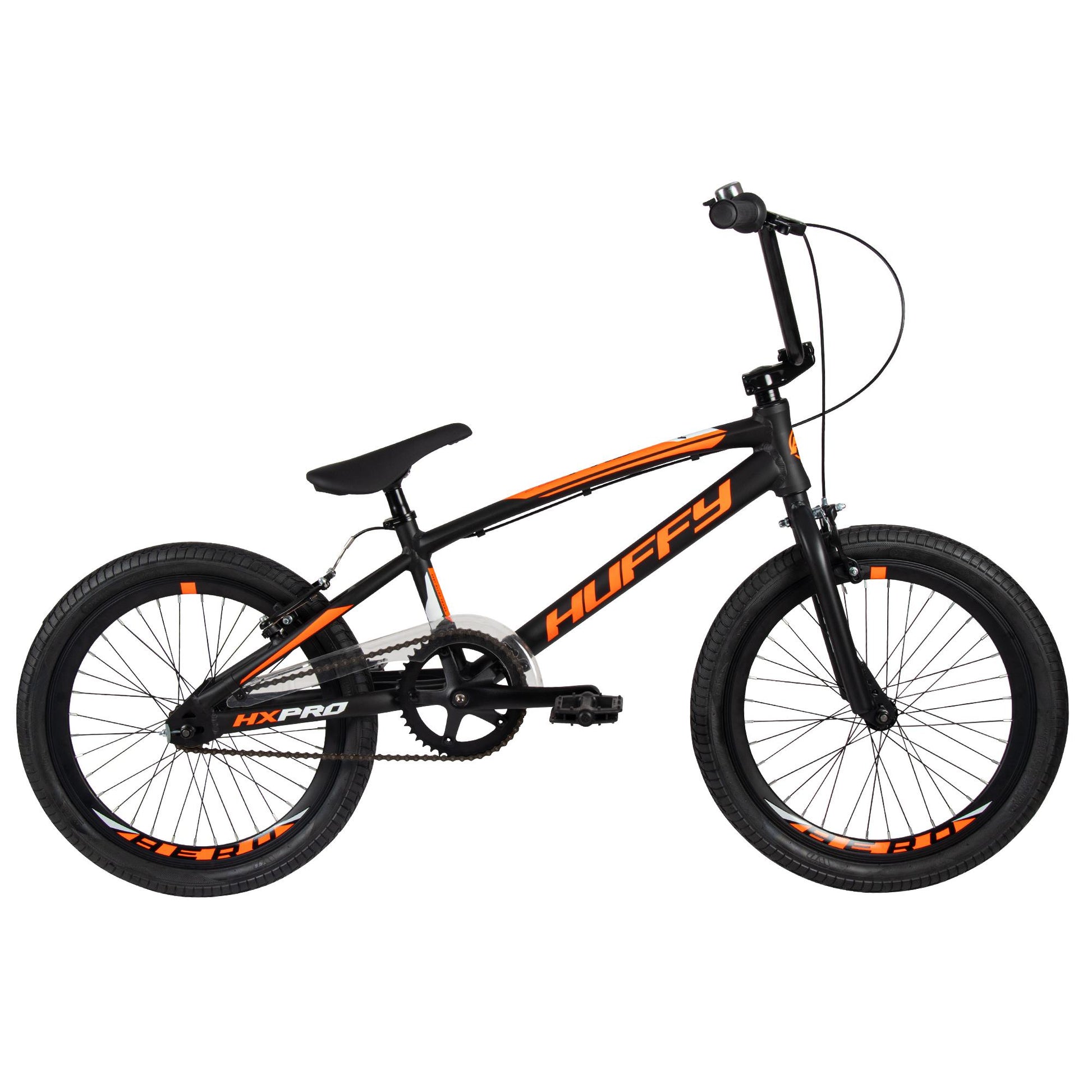 HUFFY HX PRO 20" ALUMINIUM BMX RACE BIKE BLACK & ORANGE