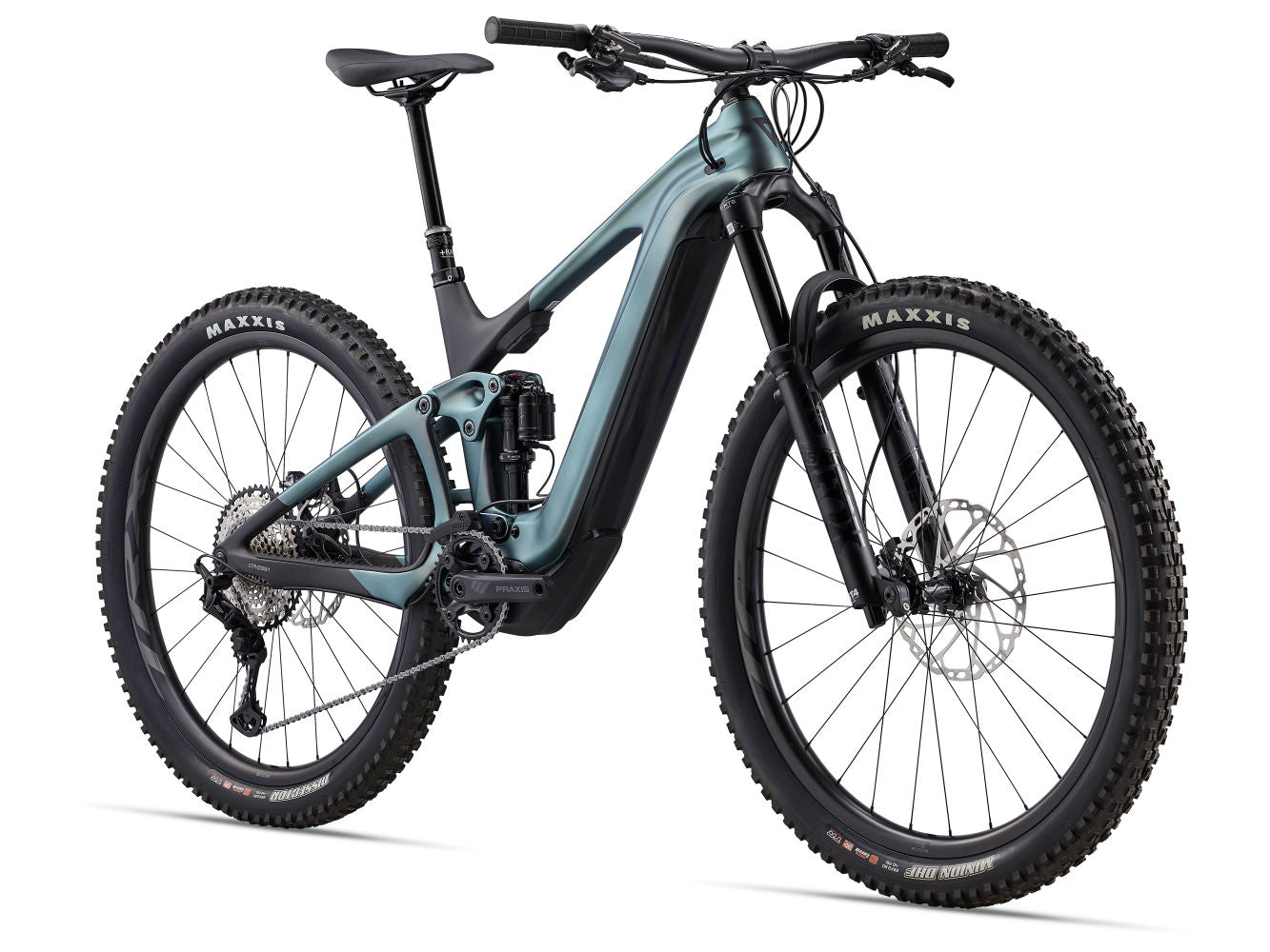 GIANT TRANCE X ADVANCED E+ 1 FULL SUSPENSION E-MTB BIKE 2023 - AIRGLOW/CARBON SMOKE