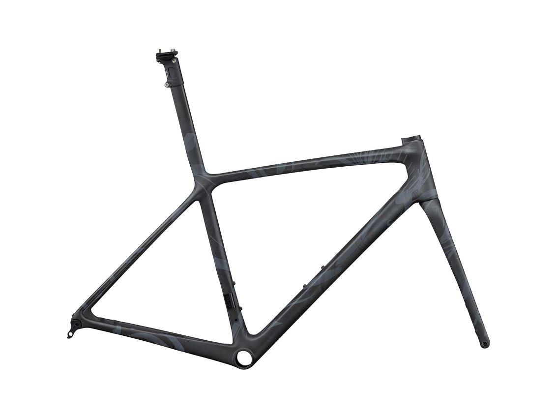 GIANT TCR ADVANCED SL DISC FRAMESET 2024 MATTE RAW CARBON INCISED BLACK