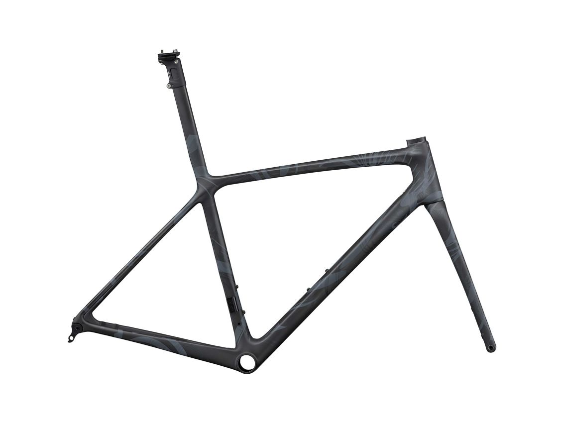 GIANT TCR ADVANCED SL DISC FRAMESET 2024 - MATTE RAW CARBON INCISED BLACK