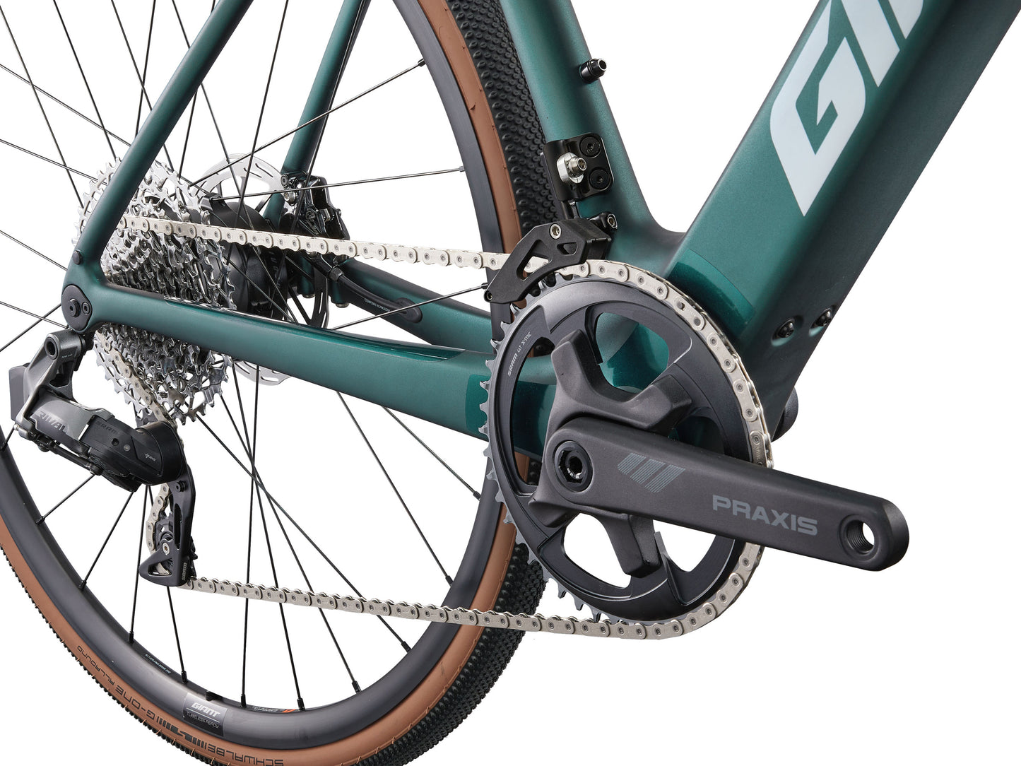 GIANT DEFY ADVANCED E+ ELITE AR ROAD eBIKE 2025 MATTE KELP FOREST/BLACK