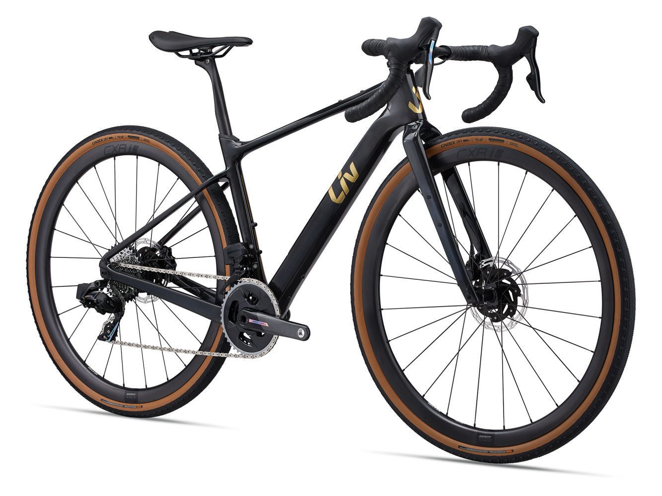 GIANT LIV DEVOTE ADVANCED PRO GRAVEL BIKE 2024 - CARBON/GOLD CHROME