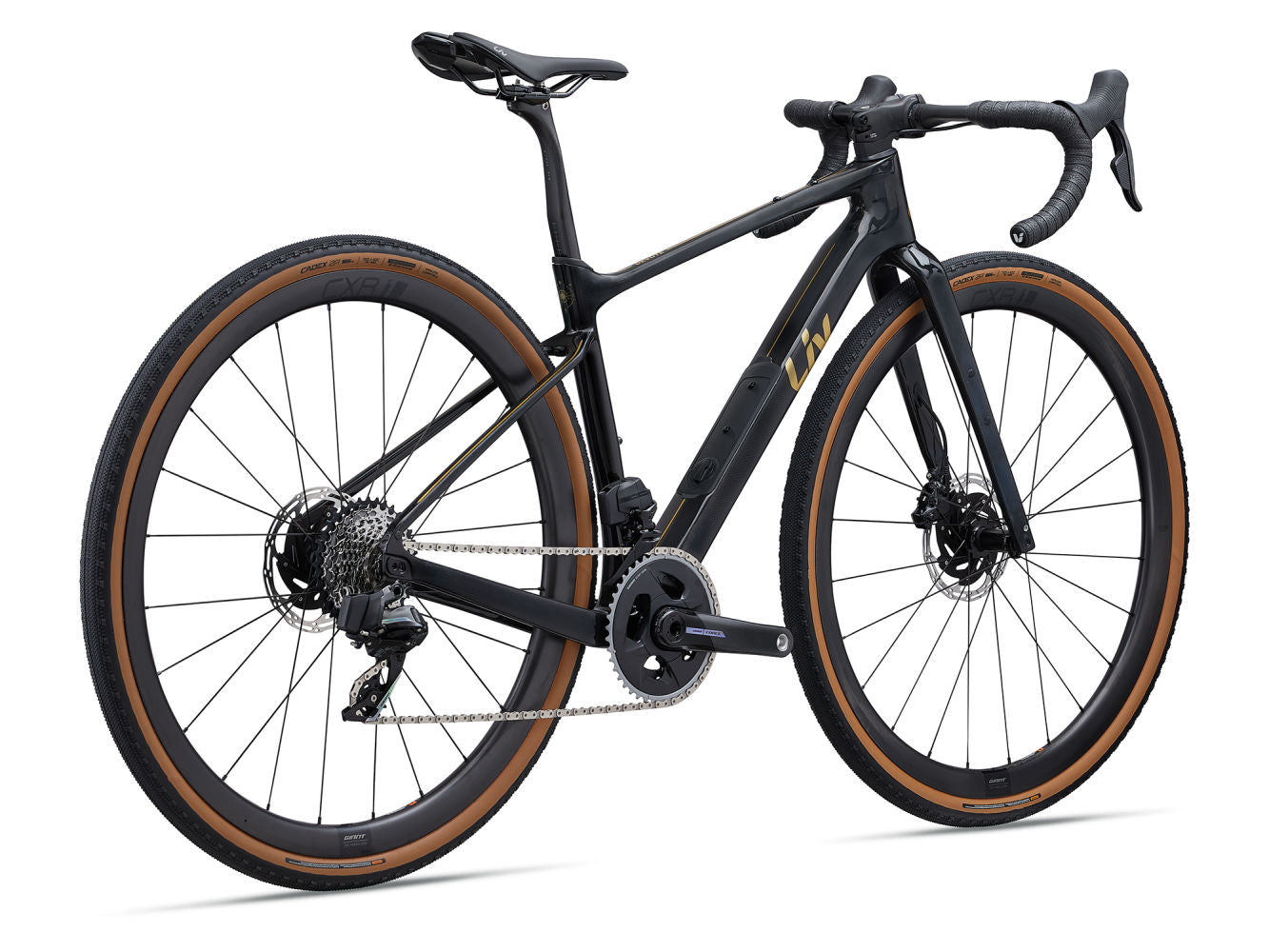 GIANT LIV DEVOTE ADVANCED PRO GRAVEL BIKE 2024 - CARBON/GOLD CHROME